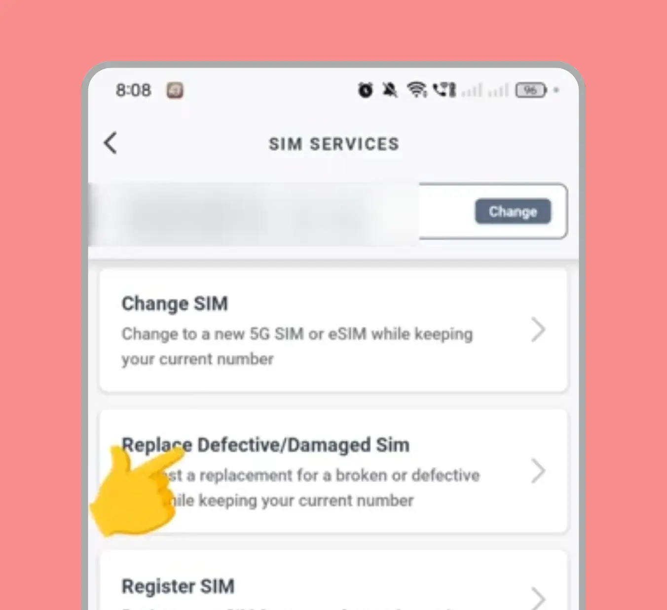 TM SIM replacement with same number